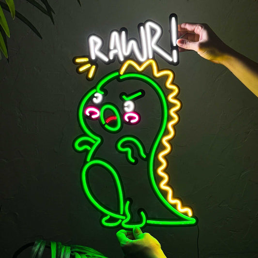 Dino - Neon Signs Neon Wall Art | SKU: NEO-131 | Available at Decojuana | Tags: Neon Artwork,Neon Signs,neon wall art,Neon Wall Decor