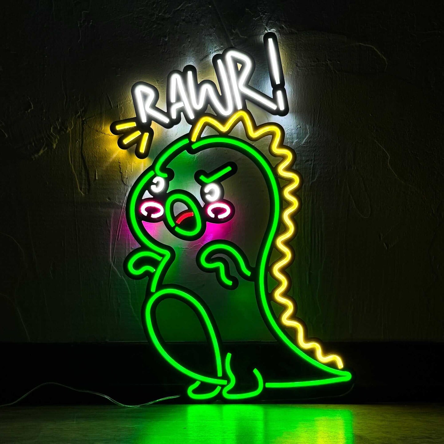 Dino - Neon Signs Neon Wall Art | SKU: NEO-131 | Available at Decojuana | Tags: Neon Artwork,Neon Signs,neon wall art,Neon Wall Decor