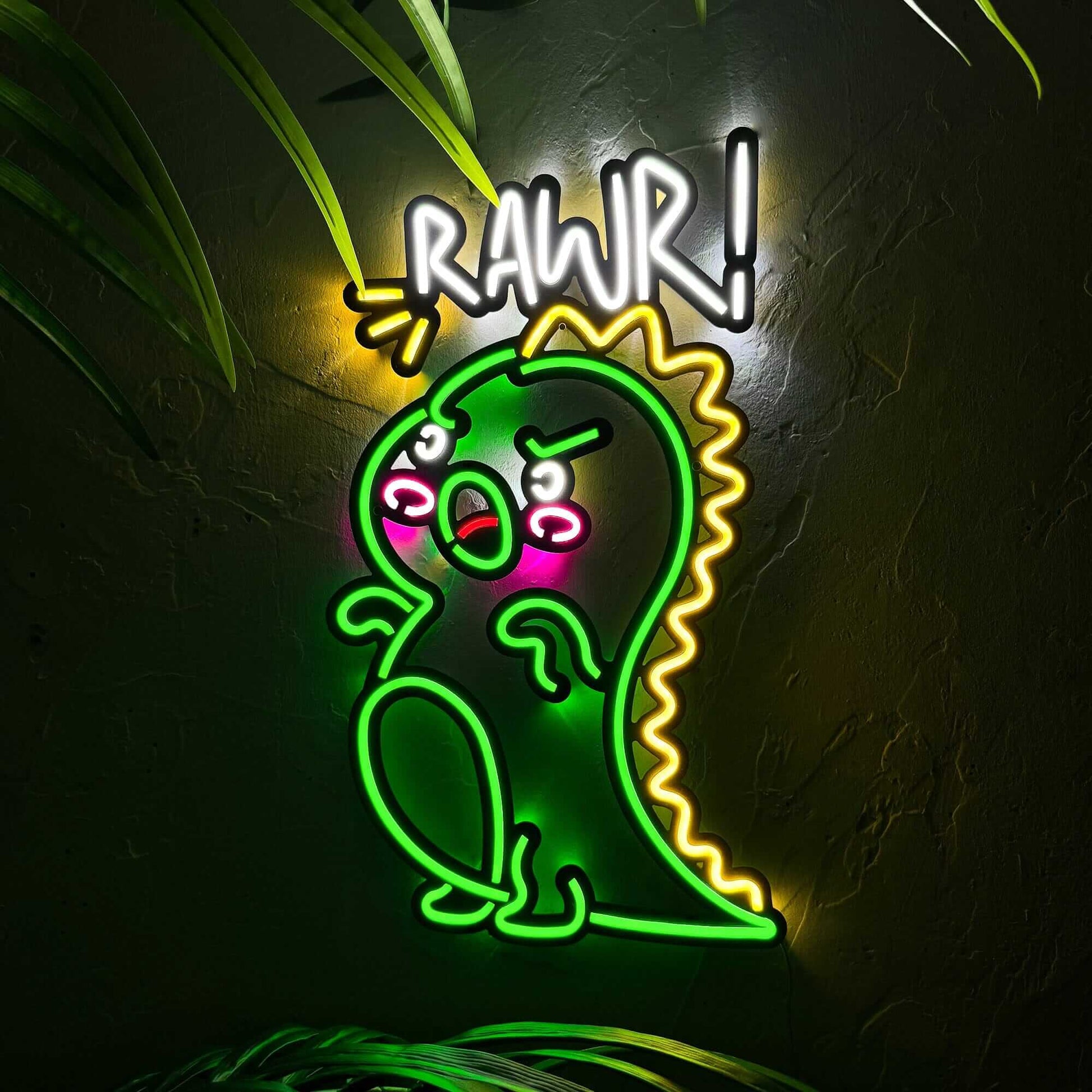 Dino - Neon Signs Neon Wall Art | SKU: NEO-131 | Available at Decojuana | Tags: Neon Artwork,Neon Signs,neon wall art,Neon Wall Decor