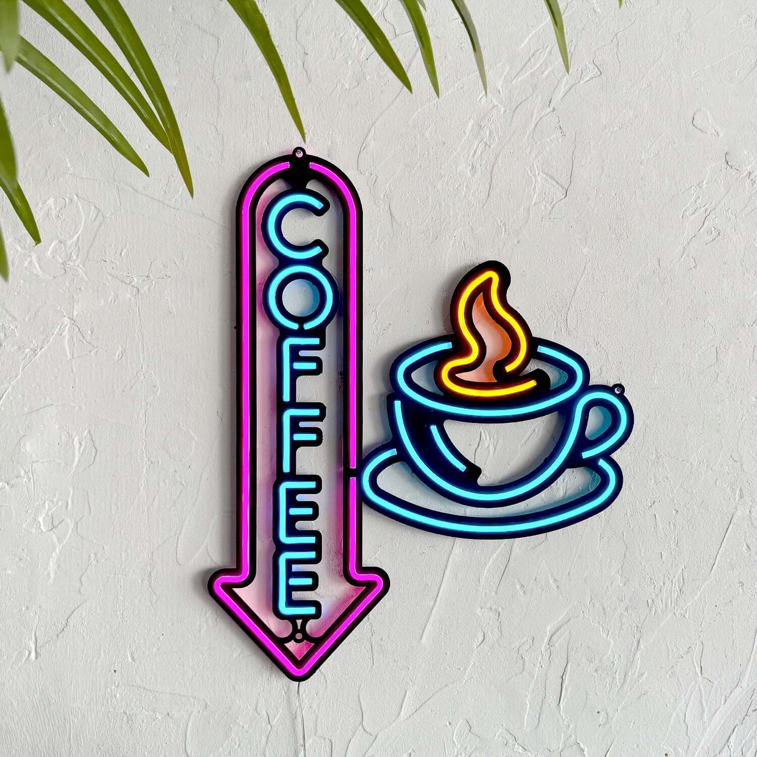 Neon Coffee 2 - Neon Signs Neon Wall Art | SKU: NEO-143 | Available at Decojuana | Tags: Neon Artwork,Neon Signs,neon wall art,Neon Wall Decor