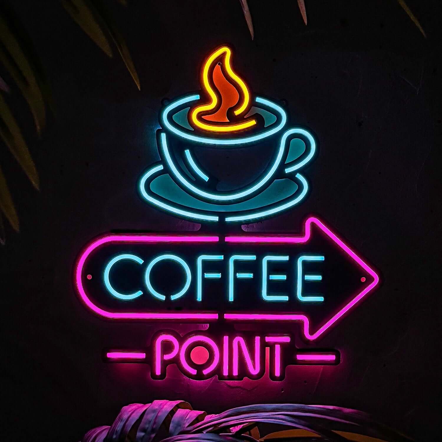 Neon Coffee 3 - Neon Signs Neon Wall Art | SKU: NEO-144 | Available at Decojuana | Tags: Neon Artwork,Neon Signs,neon wall art,Neon Wall Decor