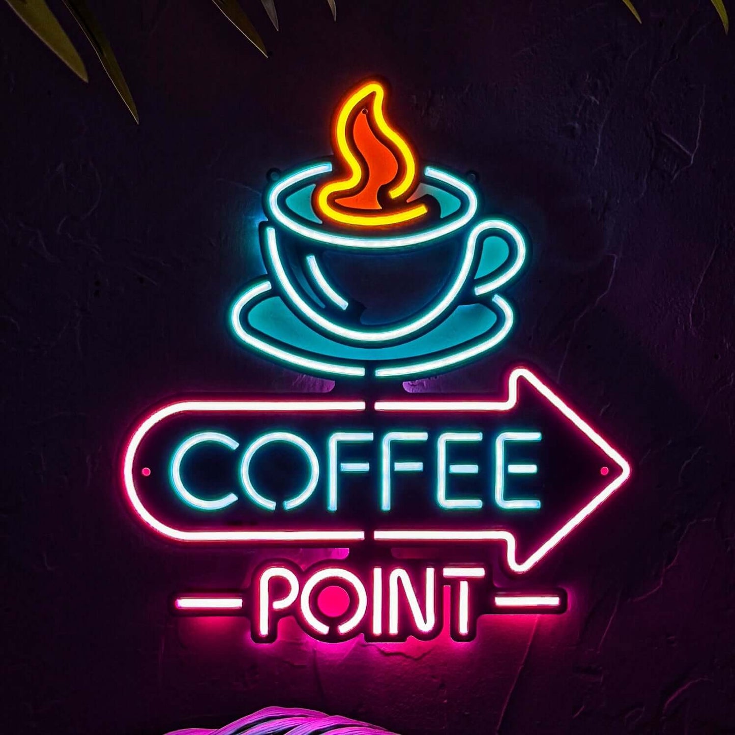 Neon Coffee 3 - Neon Signs Neon Wall Art | SKU: NEO-144 | Available at Decojuana | Tags: Neon Artwork,Neon Signs,neon wall art,Neon Wall Decor