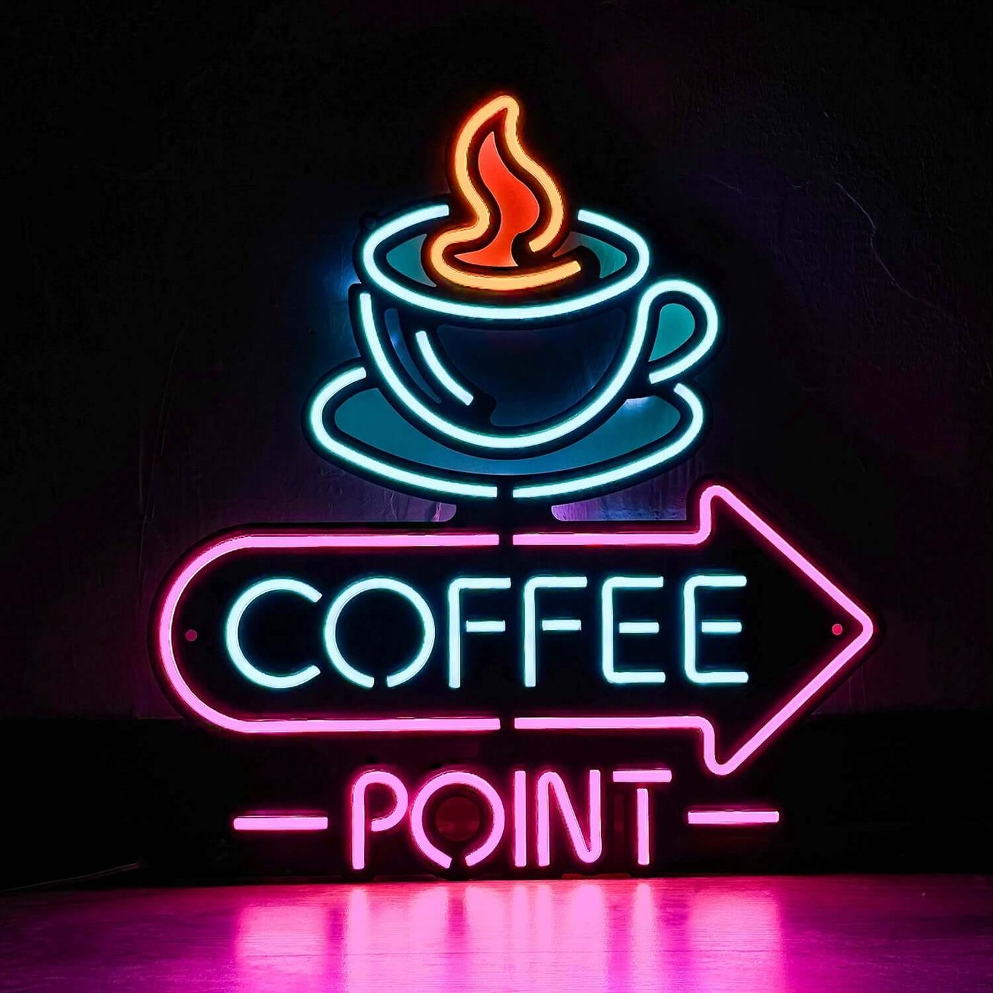 Neon Coffee 3 - Neon Signs Neon Wall Art | SKU: NEO-144 | Available at Decojuana | Tags: Neon Artwork,Neon Signs,neon wall art,Neon Wall Decor