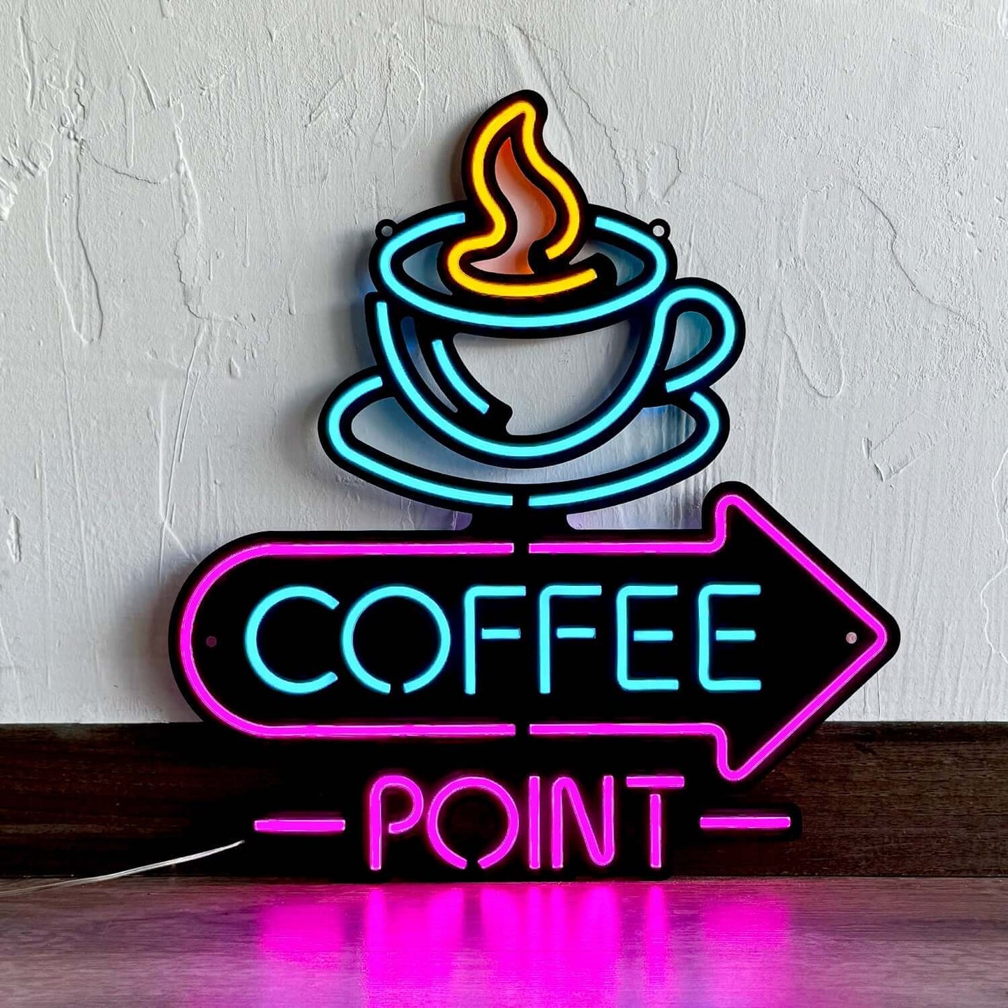 Neon Coffee 3 - Neon Signs Neon Wall Art | SKU: NEO-144 | Available at Decojuana | Tags: Neon Artwork,Neon Signs,neon wall art,Neon Wall Decor