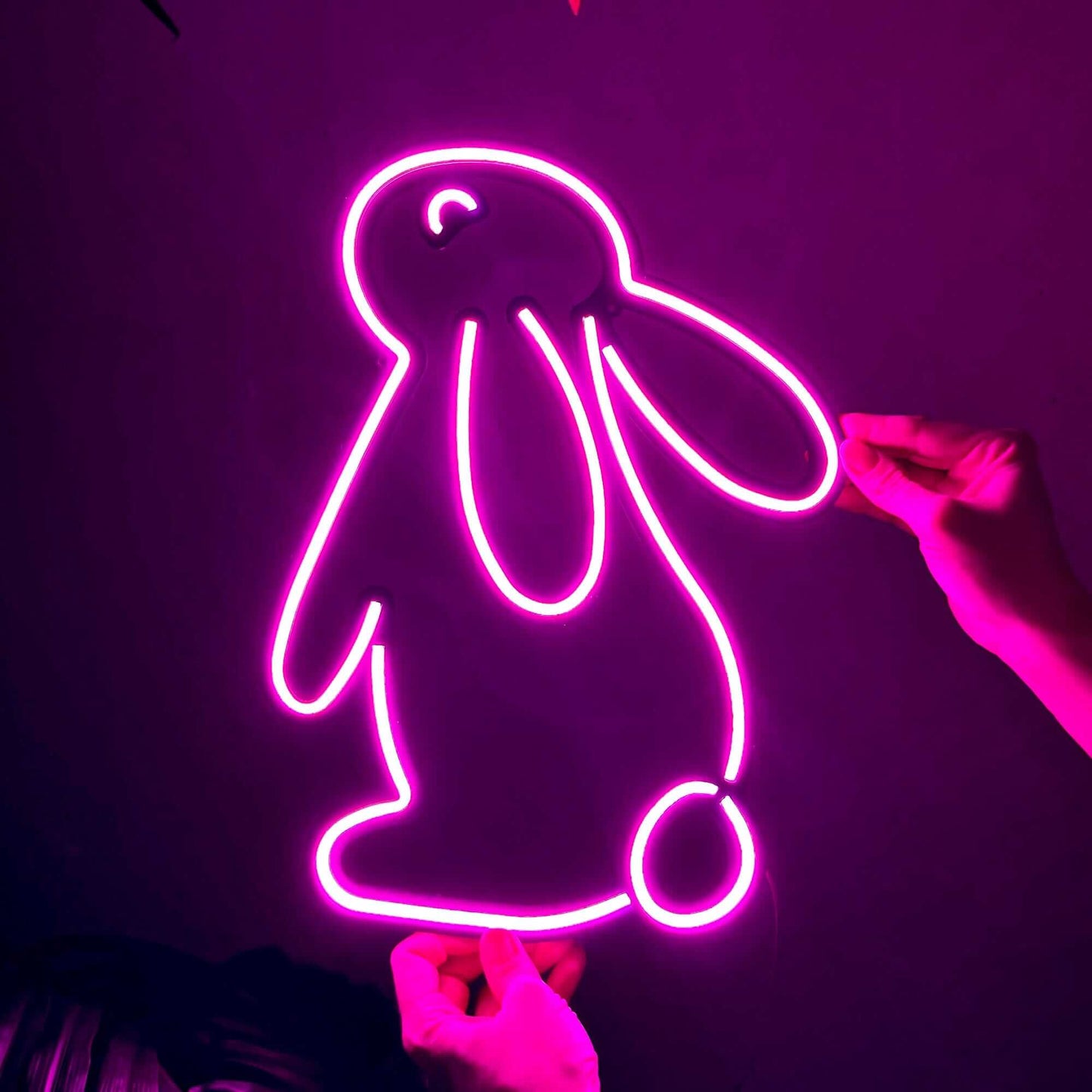 Rabbit 2 - Neon Signs Neon Wall Art | SKU: NEO-138 | Available at Decojuana | Tags: animal neon wall decor,Neon Artwork,Neon Signs,neon wall art,Neon Wall Decor,Neon Wall Letter