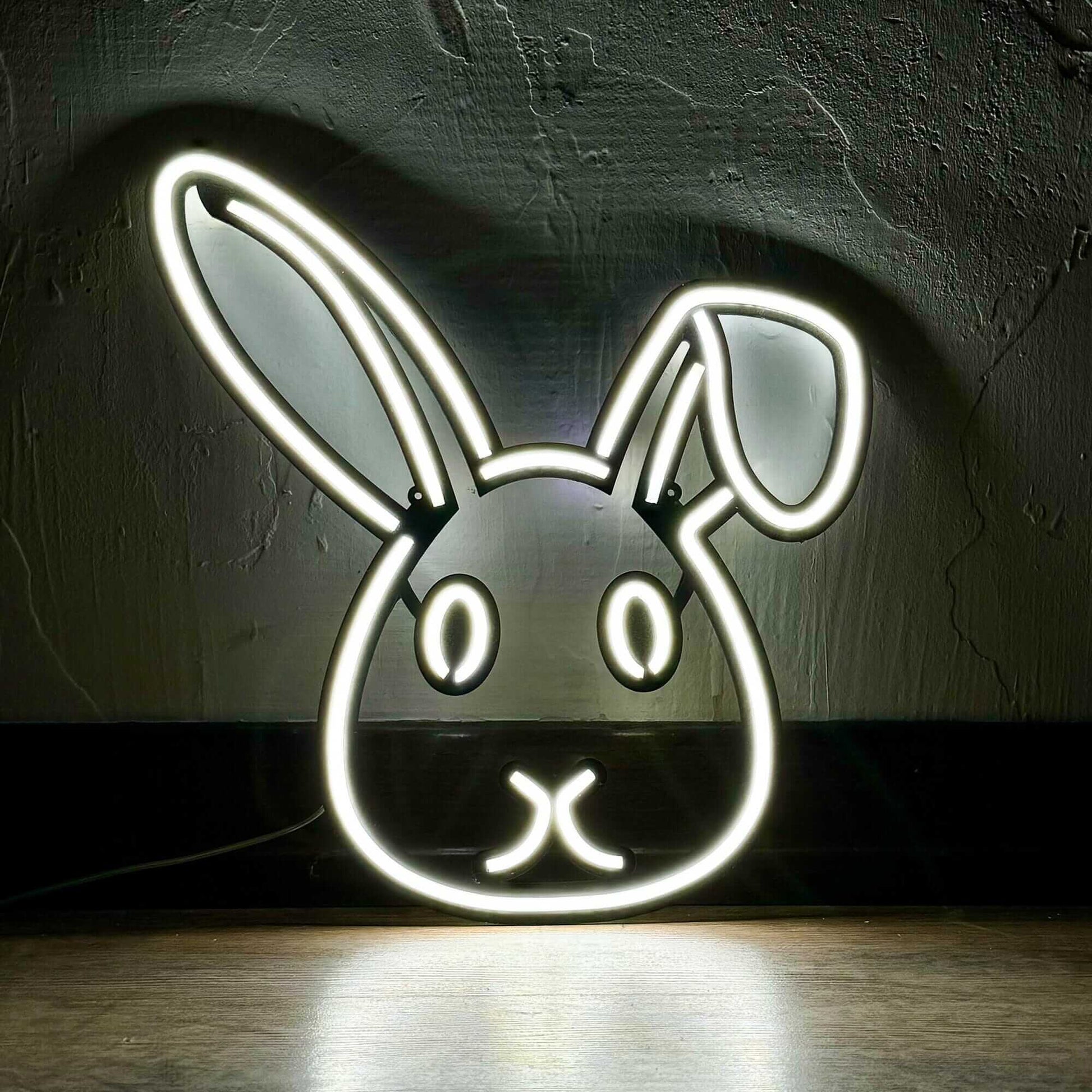 Rabbit 3 - Neon Signs Neon Wall Art | SKU: NEO-139 | Available at Decojuana | Tags: animal neon wall decor,metal neon wall decor,Neon Artwork,Neon Signs,neon wall art,Neon Wall Decor