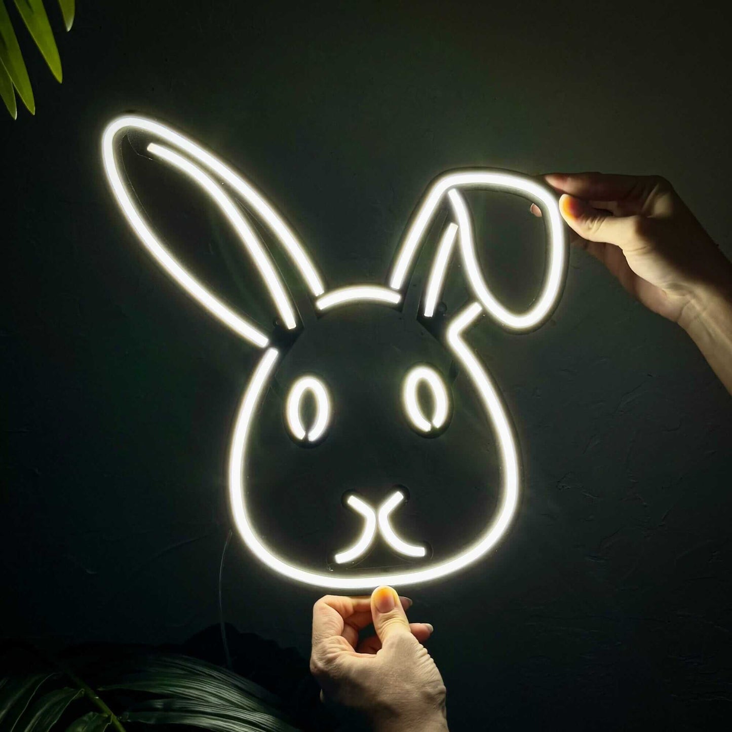 Rabbit 3 - Neon Signs Neon Wall Art | SKU: NEO-139 | Available at Decojuana | Tags: animal neon wall decor,metal neon wall decor,Neon Artwork,Neon Signs,neon wall art,Neon Wall Decor