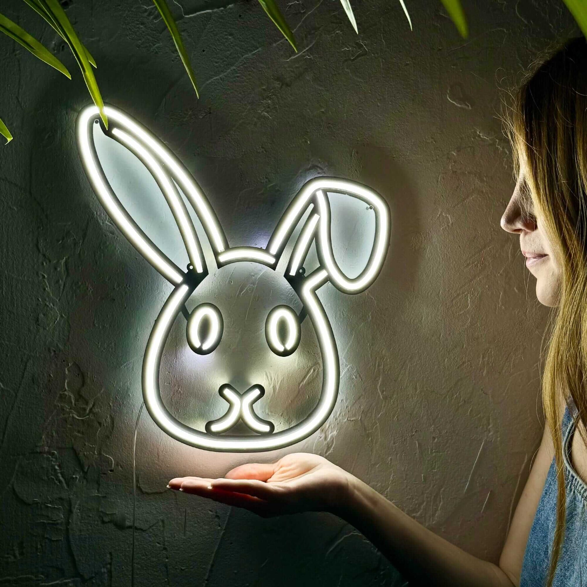 Rabbit 3 - Neon Signs Neon Wall Art | SKU: NEO-139 | Available at Decojuana | Tags: animal neon wall decor,metal neon wall decor,Neon Artwork,Neon Signs,neon wall art,Neon Wall Decor