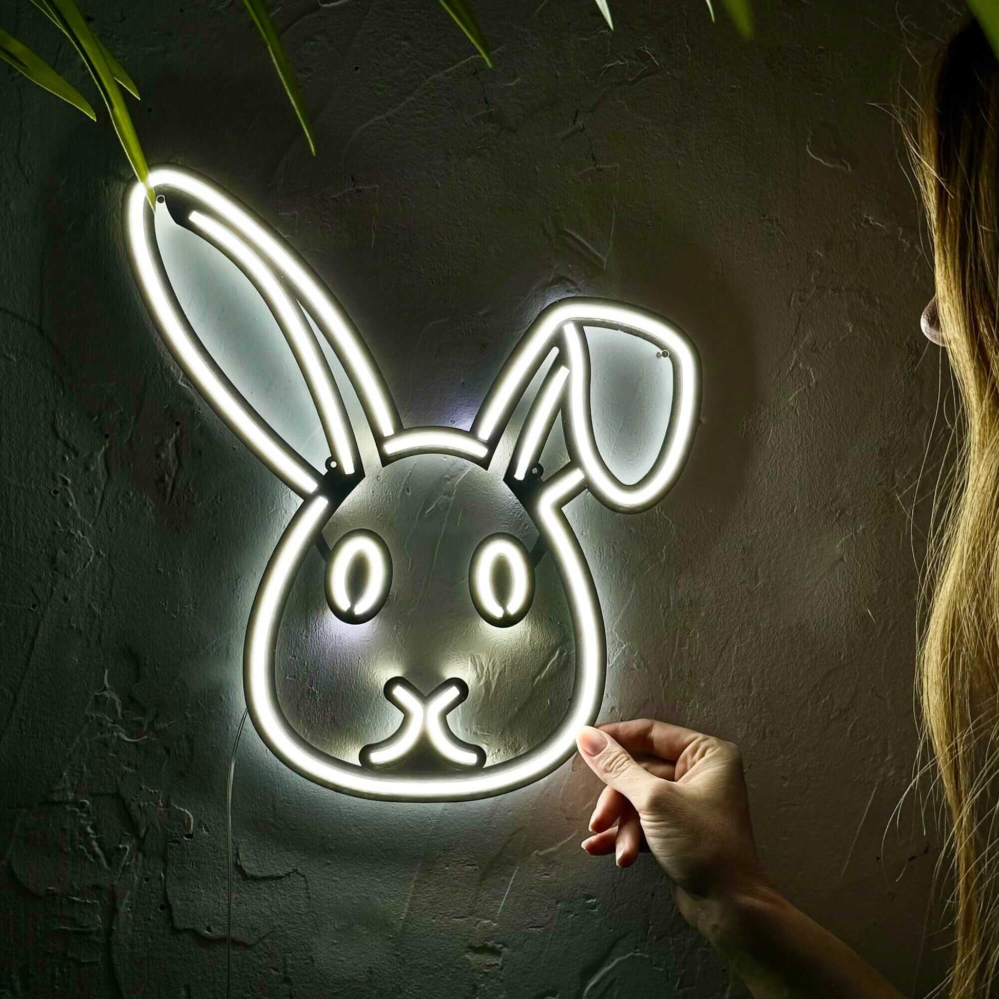 Rabbit 3 - Neon Signs Neon Wall Art | SKU: NEO-139 | Available at Decojuana | Tags: animal neon wall decor,metal neon wall decor,Neon Artwork,Neon Signs,neon wall art,Neon Wall Decor