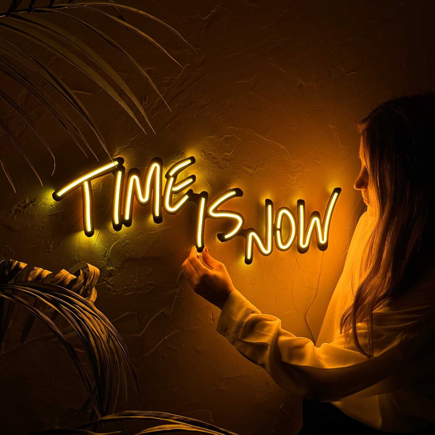 Time Is Now - Neon Signs Neon Wall Art | SKU: NEO-054 | Available at Decojuana | Tags: Metal Artwork,Metal Decoration,Metal Letter,Metal Neon Wall Letter,Metal Wall Art,Metal Wall Art Decor,Metal Wall Decor,Metal Wall Letter,Metal Wall Quotes,Motivation W