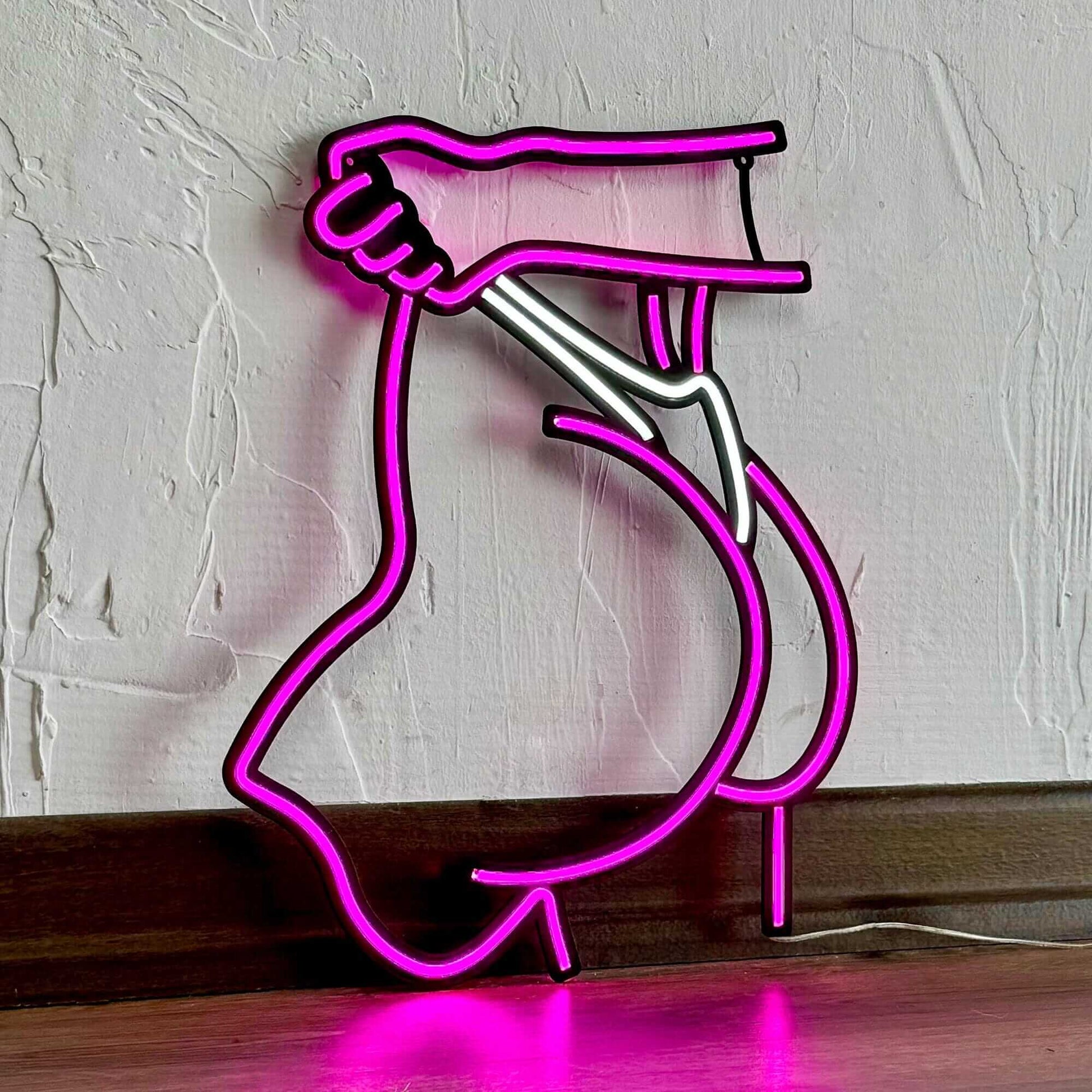 Peachy - Neon Signs Neon Wall Art | SKU: NEO-113 | Available at Decojuana | Tags: metal neon wall decor,Neon Artwork,neon party wall decor,Neon Signs,neon wall art,Neon Wall Decor