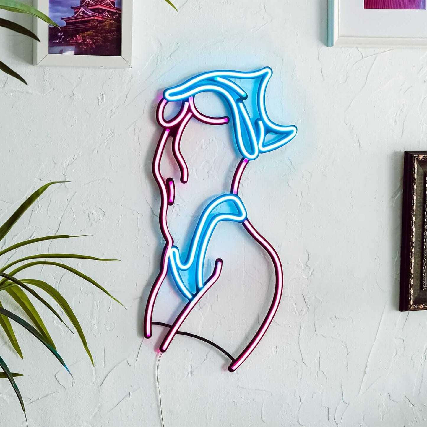 Femme Fatale - Neon Signs Neon Wall Art | SKU: NEO-068 | Available at Decojuana | Tags: metal neon wall decor,neon abstract,Neon Artwork,neon party wall decor,neon wall art,Neon Wall Decor