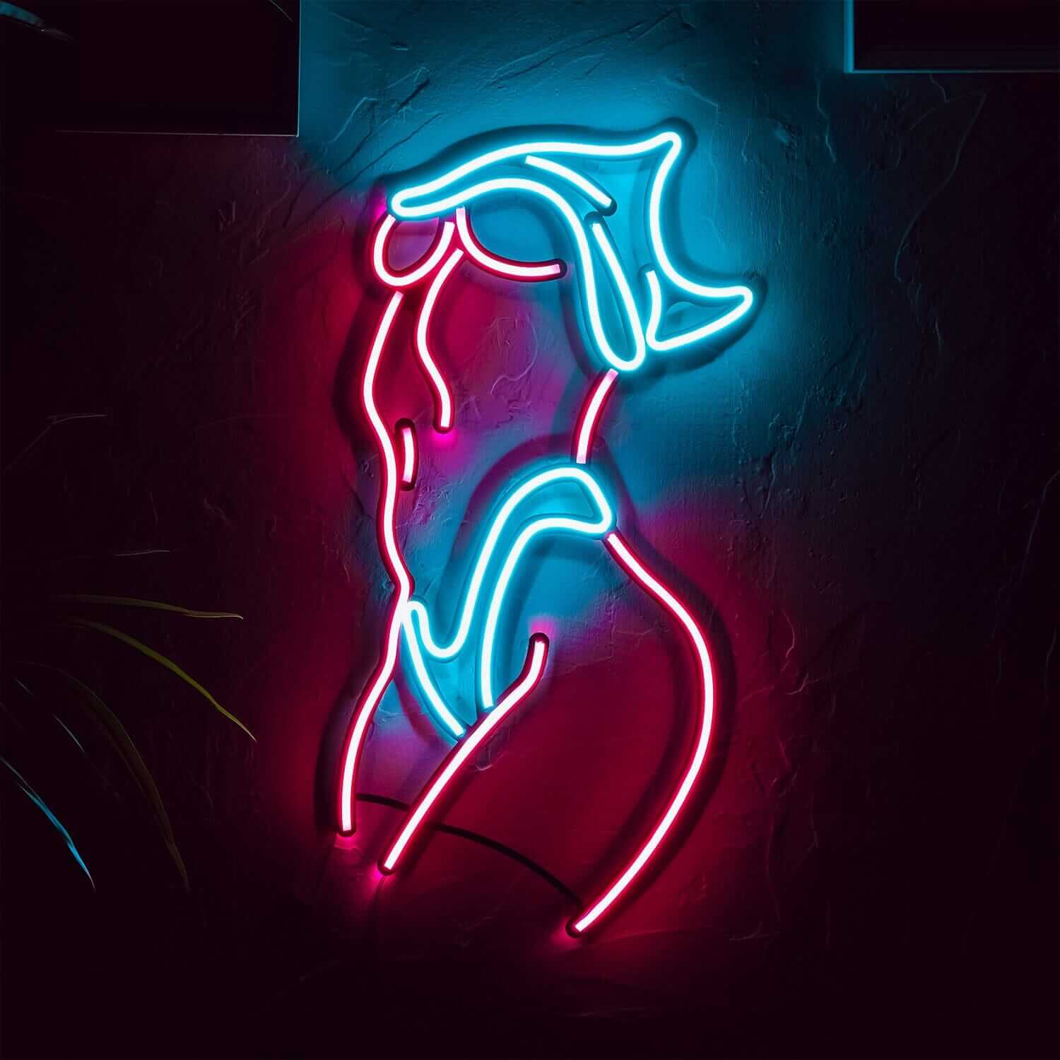 Femme Fatale - Neon Signs Neon Wall Art | SKU: NEO-068 | Available at Decojuana | Tags: metal neon wall decor,neon abstract,Neon Artwork,neon party wall decor,neon wall art,Neon Wall Decor