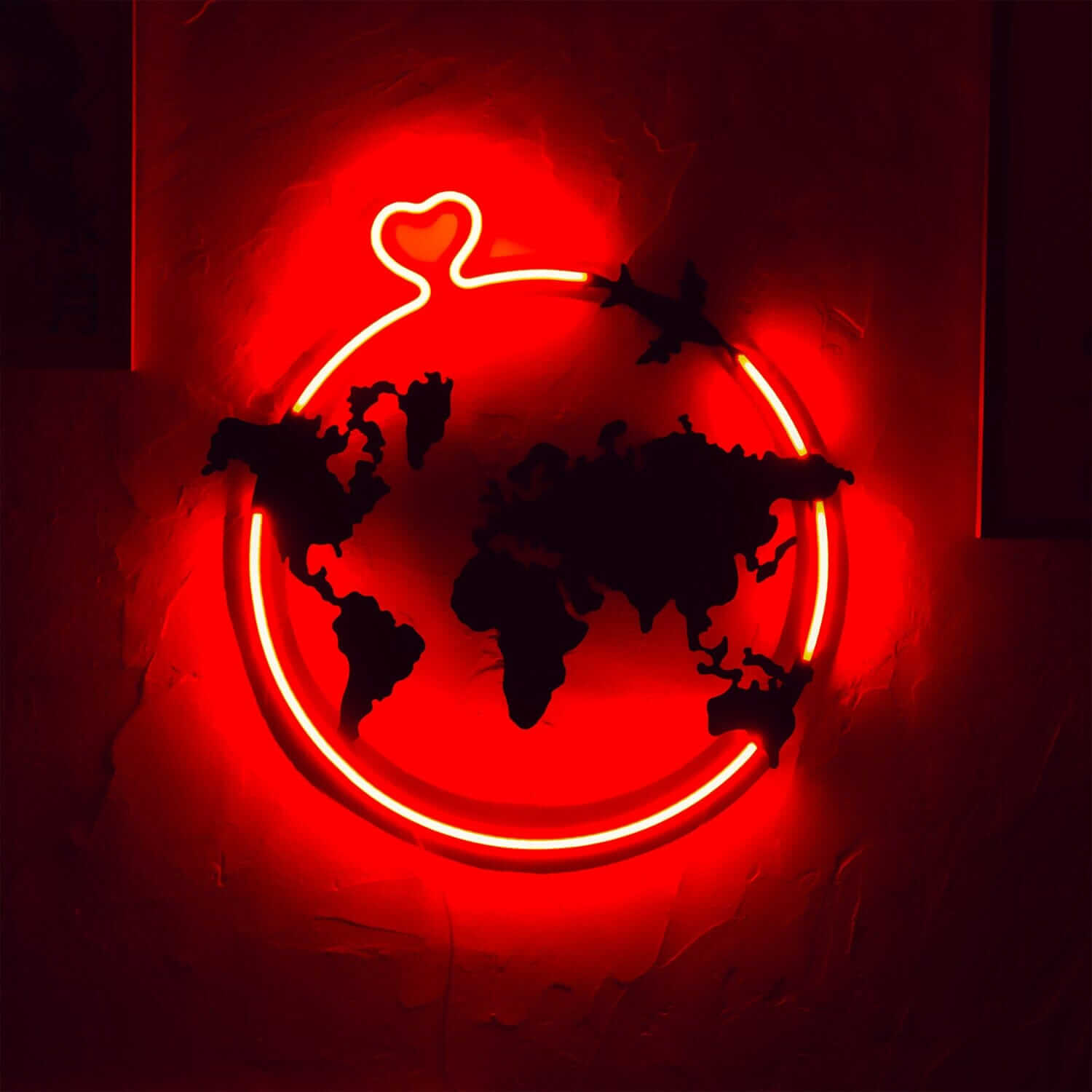 Love Around - Neon Signs Neon Wall Art | SKU: NEO-057 | Available at Decojuana | Tags: Heart,led,Led decor,Led Wall Decor,Light,Lightning,Love,Metal Artwork,Metal Decoration,Metal Neon Wall Letter,Metal Wall Art,Metal Wall Art Decor,Neon Artwork,Neon Sign