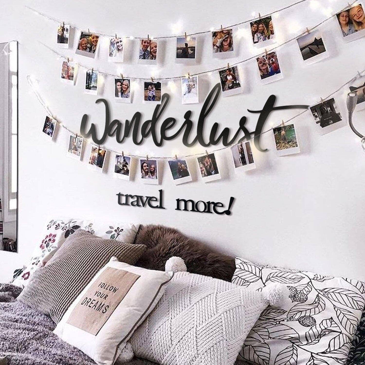 Wanderlust - Home Decor Decals Metal Wall Art | SKU: MP-147 | Available at Decojuana | Tags: Letter Decor,Letter Wall Art,Metal Artwork,Metal Decoration,Metal Letter,Metal Wall Art,Metal Wall Art Decor,Metal Wall Decor,Metal Wall Letter,Metal Wall Quotes,