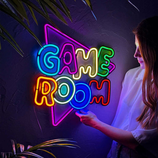 Game Room - Neon Signs Neon Wall Art | SKU: NEO-086 | Available at Decojuana | Tags: neon abstract,Neon Artwork,neon party wall decor,Neon Signs,neon wall art,Neon Wall Decor,Neon Wall Letter