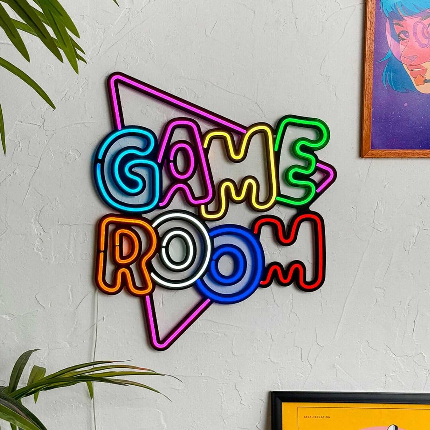 Game Room - Neon Signs Neon Wall Art | SKU: NEO-086 | Available at Decojuana | Tags: neon abstract,Neon Artwork,neon party wall decor,Neon Signs,neon wall art,Neon Wall Decor,Neon Wall Letter