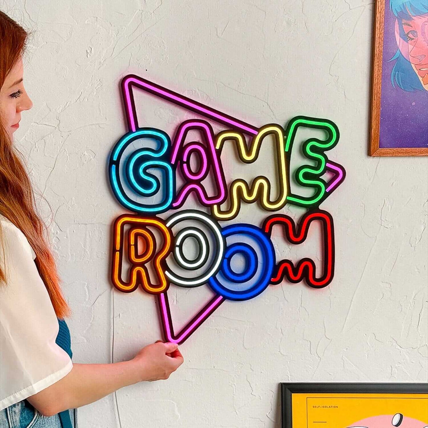 Game Room - Neon Signs Neon Wall Art | SKU: NEO-086 | Available at Decojuana | Tags: neon abstract,Neon Artwork,neon party wall decor,Neon Signs,neon wall art,Neon Wall Decor,Neon Wall Letter