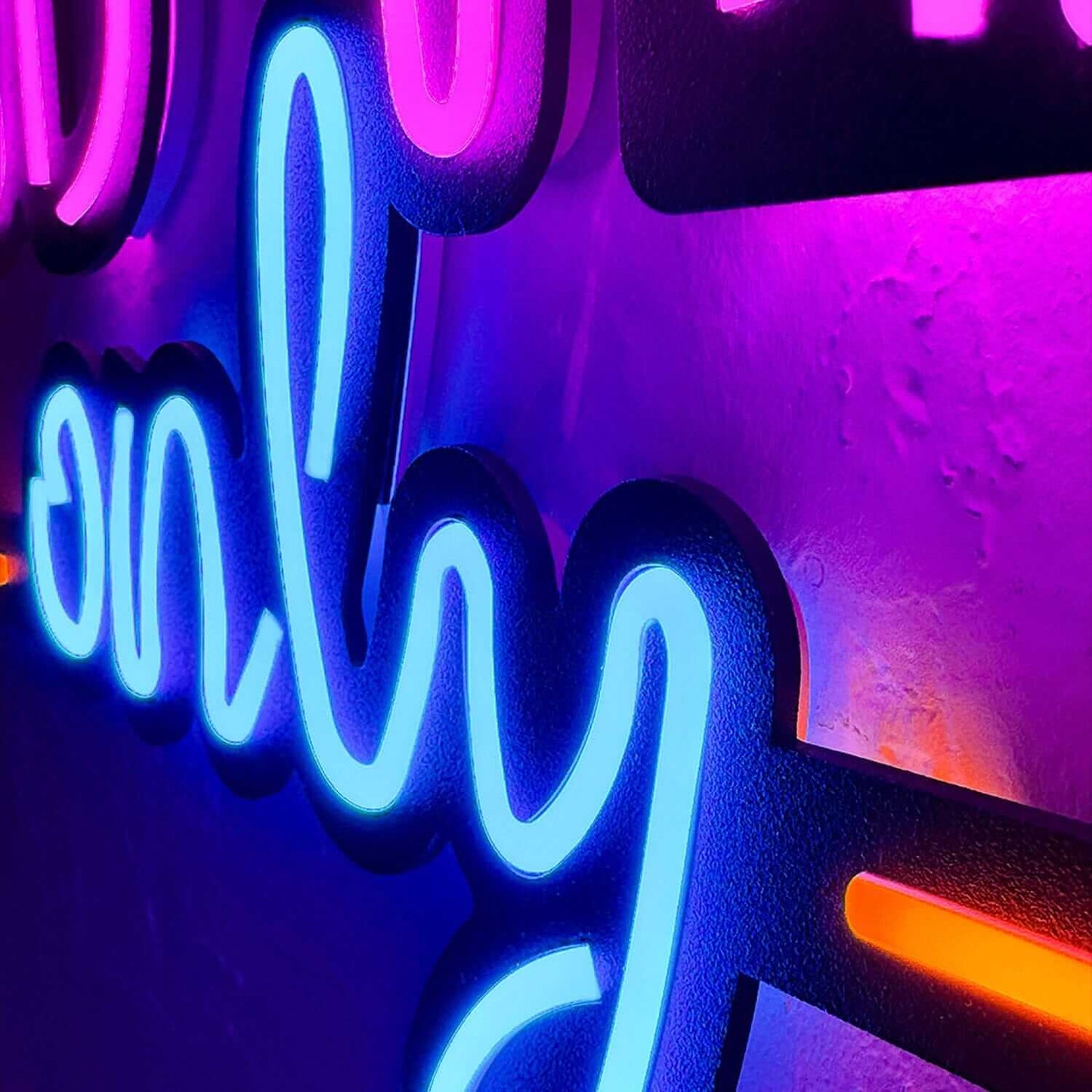 Good Vibes Only Love - Neon Signs Neon Wall Art | SKU: NEO-075 | Available at Decojuana | Tags: metal neon wall decor,Metal Neon Wall Letter,motivational neon quotes,Neon Artwork,Neon motivational quotes,neon quotes,Neon Signs,neon wall art,Neon Wall Deco