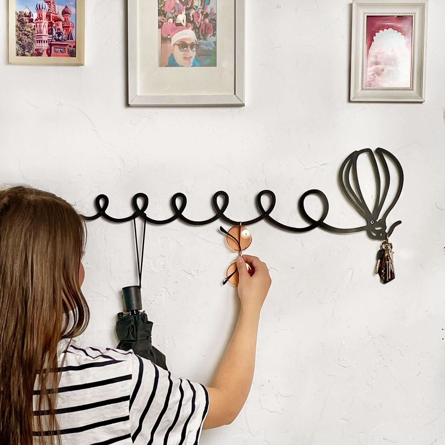 Balloon Wall Hanger - Home Decor Decals Metal Wall Art | SKU: BLN-01 | Available at Decojuana | Tags: Metal Artwork,Metal Decoration,Metal Wall Art,Metal Wall Art Decor,Metal Wall Decor