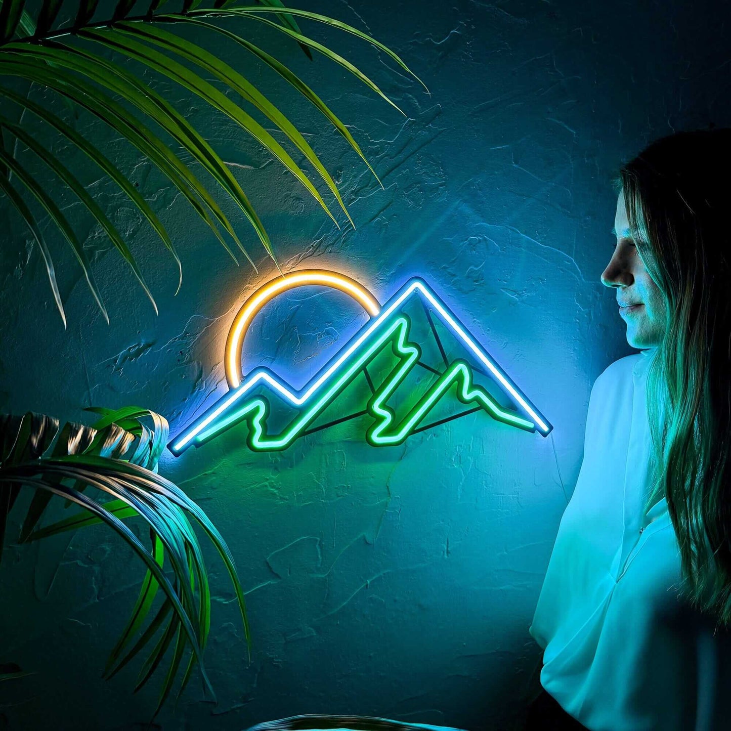 Mountain - Neon Signs Neon Wall Art | SKU: NEO-073 | Available at Decojuana | Tags: Neon Artwork,neon wall art,Neon Wall Decor