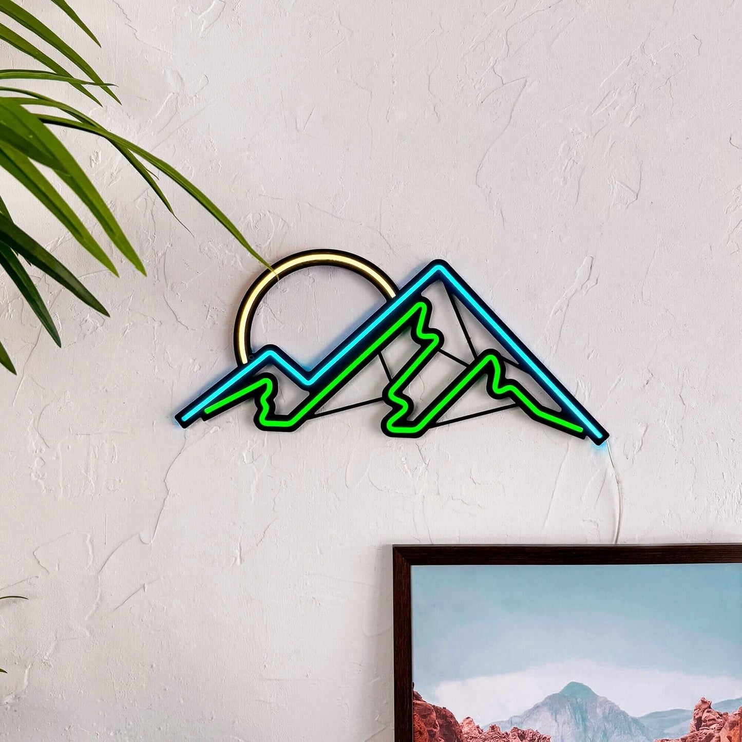 Mountain - Neon Signs Neon Wall Art | SKU: NEO-073 | Available at Decojuana | Tags: Neon Artwork,neon wall art,Neon Wall Decor