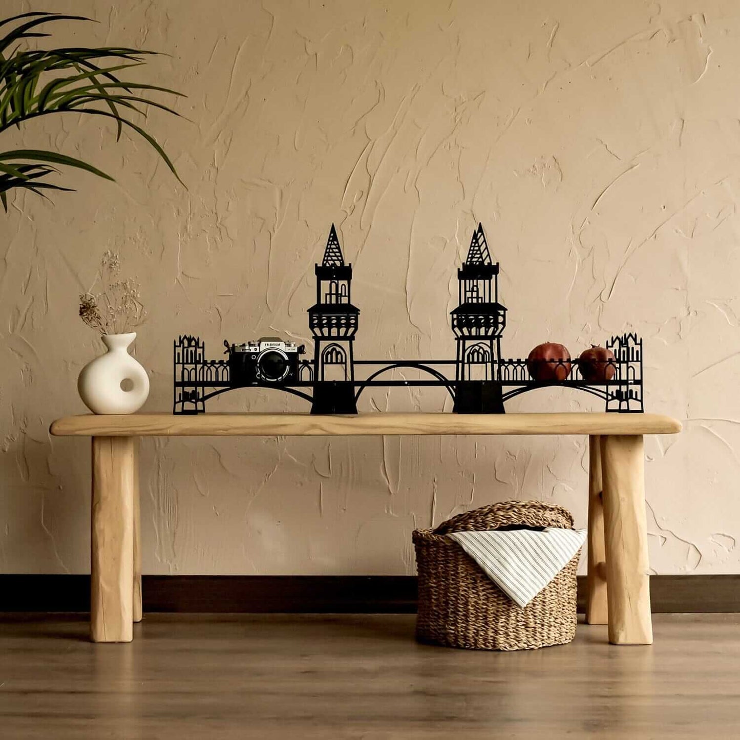 Berlin Shelf - Home Decor Decals Metal Wall Art | SKU: BS-04 | Available at Decojuana | Tags: 3D Metal Decor,Berlin,bookshelf,bookstand,Bridge,Bridge Silhouette,Germany,Home Accessories,Home Wall Art,Home Wall Decor,Metal Artwork,Metal Decoration,Metal Sh