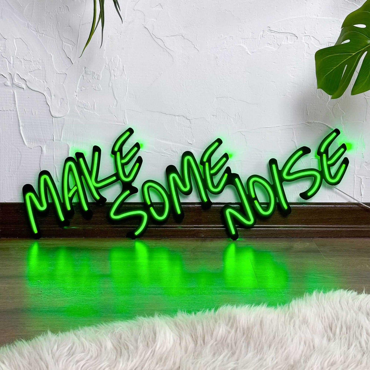 Make Noise - Neon Signs Neon Wall Art | SKU: NEO-055 | Available at Decojuana | Tags: led,Led decor,Led Wall Decor,Led Wall Letter Decor,Light,Lightning,Metal Artwork,Metal Decoration,Metal Letter,Metal Neon Wall Letter,Metal Wall Art,Metal Wall Art Decor