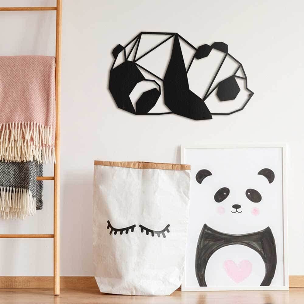 Panda - Home Decor Decals Metal Wall Art | SKU: HOM-30 | Available at Decojuana | Tags: Animal design,Animal Metal Wall Decor,Animal Wall Art,Animal Wall Decor,Animals,children room,Children Room Decor,kidsroom,Kidsroom Decor,Metal Artwork,Metal Decoratio